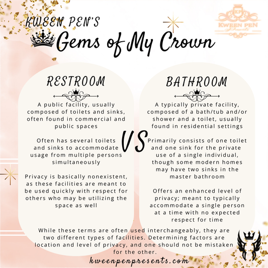 Gems of My Crown ~ Restroom vs. Bathroom