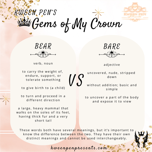 Gems of My Crown ~ Bear vs. Bare