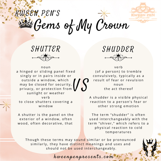 Gems of My Crown ~ Shutter vs. Shudder